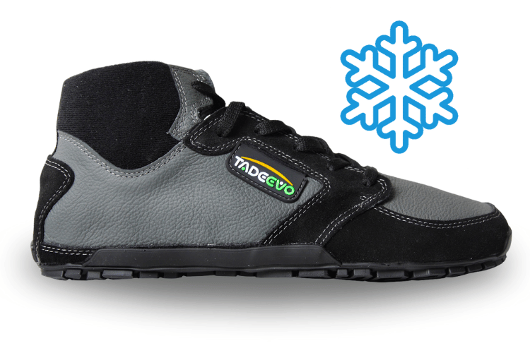 Zimowe Tatra szare buty barefoot | Tadeevo