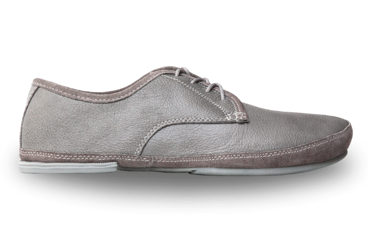 Derby grey barefoot shoes | Tadeevo
