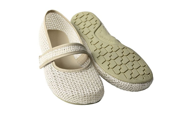 ecru Masche-Ballerina  Barfußschuhe | Tadeevo